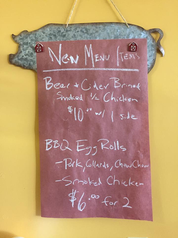 New menu specials