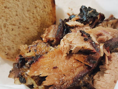 Big Mikes delicious pulled pork BBQ sandwich